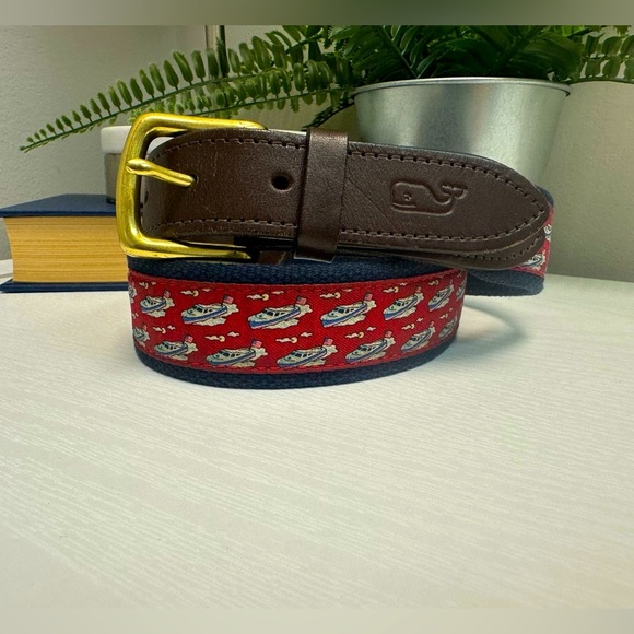 Vineyard Vines Other - Vineyard Vines Speed Boat Canvas Club Belt Size 32